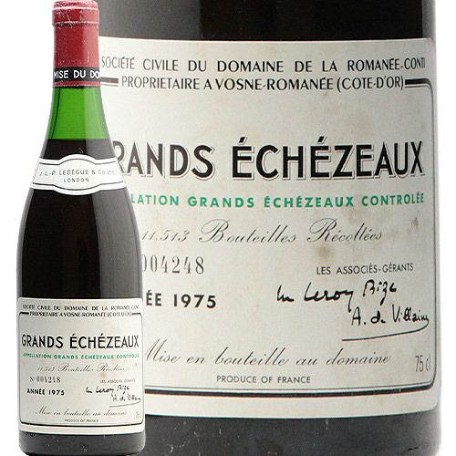 もはや説明不要！幻のバックヴィンテージ グラン エシェゾー D.R.C. 1975