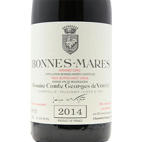 パーカーポイント95点！ ボンヌ マール グラン クリュ 2014 コント