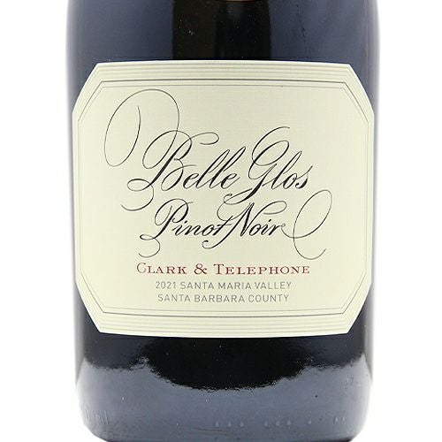 カリフォルニアワイン　Clark & Telephone ピノ　2020 このボトル、一度見たら忘れない！ ベル グロス クラーク