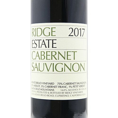 モンテベロの弟分 リッジ ヴィンヤーズ エステート カベルネ