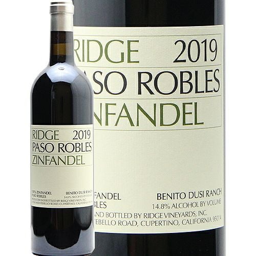 【最終お値下げ】RIDGE リッジ ジンファンデル 2017 パソ・ロブレス 赤 RIDGE リッジ ジンファンデル 2017 パソ・ロブレス 赤 未開封 箱付