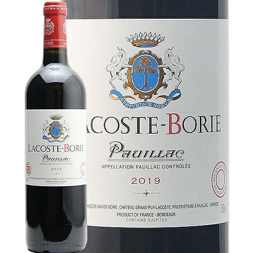 パーカーポイント90点 シャトー ラコステ ボリー 2019