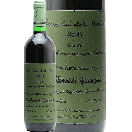 丘の頂上の単一畑から ロッソ カ デル メルロ 2017 ジュゼッペ